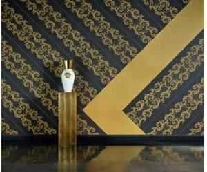 Vliesová tapeta na zeď Versace 2 96232-6 | 0,70 x 10,05 m | šedá, zlatá | A.S. Création