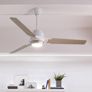 LED stropní ventilátor Zeus 3lopatky bílá stříbrná