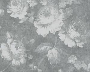A.S. Création | Vliesová tapeta na zeď Secret Garden 33604-1 | 0,53 x 10,05 m | šedá
