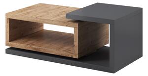 Konferenční stolek Bilsby Typ 97 (dub ribbec + šedá). Vlastní profesionální přeprava až k Vám domů 1030331