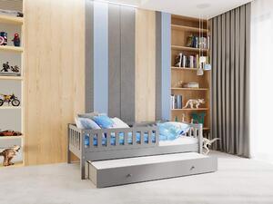 Dětská postel Lilly Plus 5 s přistýlkou / snímatelná zábrana - 90 x