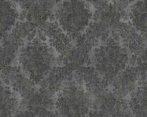 A.S. Création | Vliesová tapeta na zeď Secret Garden 33607-8 | 0,53 x 10,05 m | šedá, černá