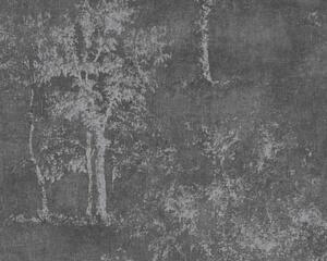 Vliesová tapeta na zeď Secret Garden 33603-5 | 0,53 x 10,05 m | černá, stříbrná, metalická | A.S. Création