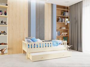 Dětská postel Lilly Plus 5 s přistýlkou / snímatelná zábrana - 90 x