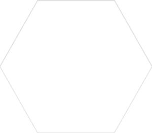 Dlažba Codicer Solid Hex 25 White 22x25