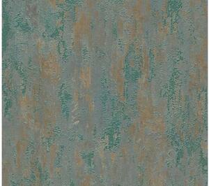 Vliesová tapeta na zeď Havanna 32651-2 | 0,53 x 10,05 m | hnědá, zelená, metalická | A.S. Création