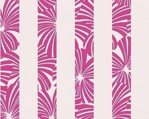 Vliesová tapeta na zeď Esprit 12 32760-3 | 0,53 x 10,05 m | růžová, bílá | A.S. Création