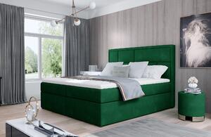 Kvalitní box spring postel Meredit 180x200, zelená Kronos