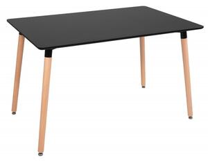 Jídelní stůl 120x80 cm SPRINGOS HF0016 černý
