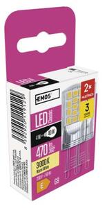 Emos lighting LED žárovka Classic JC / G9 / 4 W (40 W) / 470 lm / teplá bílá 1525736208
