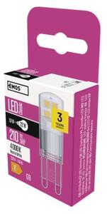 Emos lighting LED žárovka Classic JC / G9 / 1,9 W (22 W) / 210 lm / neutrální bílá 1525736407