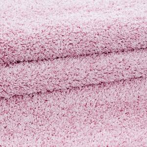 Vopi | Kusový koberec Life shaggy 1500 pink - Kulatý 200 cm průměr