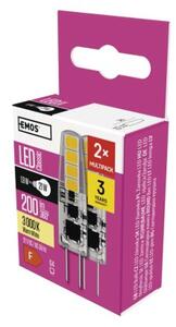 Emos lighting LED žárovka Classic JC / G4 / 1,9 W (21 W) / 200 lm / teplá bílá 1525735202