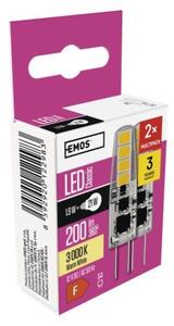 Emos lighting LED žárovka Classic JC / G4 / 1,9 W (21 W) / 200 lm / teplá bílá 1525735202