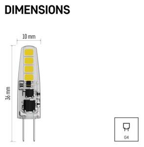 Emos lighting LED žárovka Classic JC / G4 / 1,9 W (21 W) / 200 lm / teplá bílá 1525735202
