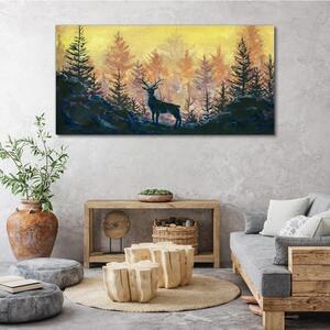 Obraz na plátně Obraz na plátně Lesní zvířecí jelen