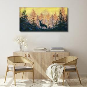 Obraz na plátně Obraz na plátně Lesní zvířecí jelen