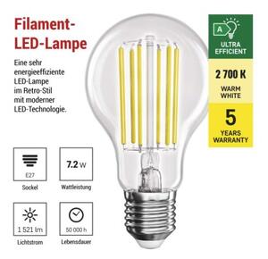 Emos lighting LED žárovka Filament A60 A CLASS / E27 / 7,2 W (100 W) / 1521 lm / teplá bílá 1525283279