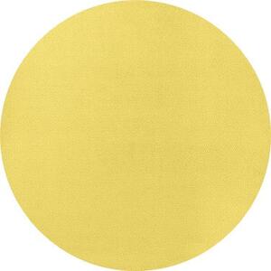 Hans Home | Kusový koberec Fancy 103002 Gelb - žlutý kruh - 133x133 (průměr) kruh