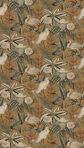 Vliesová obrazová tapeta na zeď, hnědá, ptáci, listy, FW4061-6, Feature Walls, Decoprint
