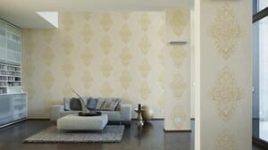 A.S. Création | Vliesová tapeta na zeď Luxury Wallpaper 31945-2 | 0,53 x 10,05 m | krémová, zlatá