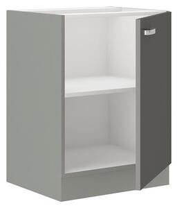 Dolní skříňka Multiline 60 D 1F BB, Barva: šedá / krémový lesk 5902928216301