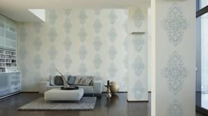 A.S. Création | Vliesová tapeta na zeď Luxury Wallpaper 31945-1 | 0,53 x 10,05 m | bílá, metalická
