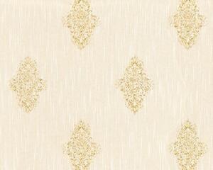 Textilní tapeta na zeď Ap Luxury Wallpaper 31946-2 | 0,53 x 10,05 m | krémová, zlatá | A.S. Création