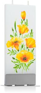 Flatyz Nature Yellow Hibiscus dekorativní svíčka 6x15 cm