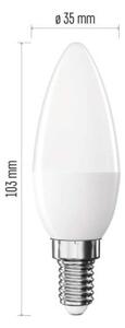Emos lighting LED žárovka Classic svíčka / E14 / 4,2 W (40 W) / 470 lm / teplá bílá 1525731237