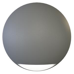 PANLUX s.r.o. LEON CIRCLE nástěnné zahradní LED svítidlo 2W šedá
