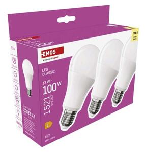 Emos lighting LED žárovka Classic A60 / E27 / 13 W (100 W) / 1521 lm / teplá bílá 1525733285