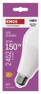 Emos lighting LED žárovka Classic A80 / E27 / 20 W (150 W) / 2452 lm / neutrální bílá 1525733480