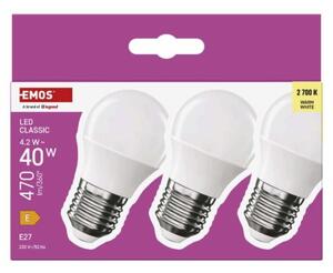 Emos lighting LED žárovka Classic Mini Globe / E27 / 4,2 W (40 W) / 470 lm / teplá bílá 1525733292