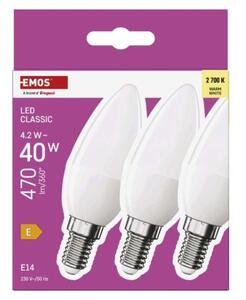 Emos lighting LED žárovka Classic svíčka / E14 / 4,2 W (40 W) / 470 lm / teplá bílá 1525731237