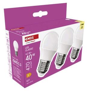Emos lighting LED žárovka Classic Mini Globe / E27 / 4,2 W (40 W) / 470 lm / teplá bílá 1525733292
