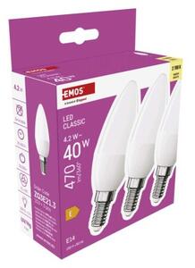 Emos lighting LED žárovka Classic svíčka / E14 / 4,2 W (40 W) / 470 lm / teplá bílá 1525731237