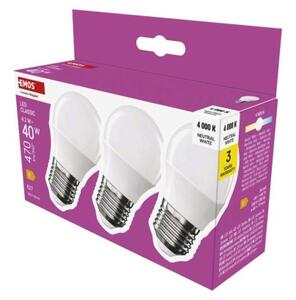 Emos lighting LED žárovka Classic Mini Globe / E27 / 4,2 W (40 W) / 470 lm / neutrální bílá 1525733485
