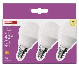 Emos lighting LED žárovka Classic Mini Globe / E14 / 4,2 W (40 W) / 470 lm / teplá bílá 1525731241