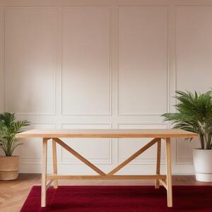 Stará Krása – Ruční výroba Elegantní jídelní stoly z dubového masivu 76 x 140 x 70 cm