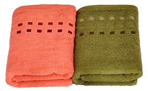 Vesna | Set 2 ručníků MAVI v krabičce zelená + oranžová