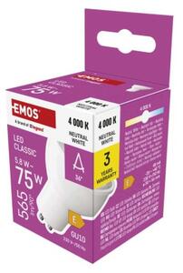 Emos lighting LED žárovka Classic MR16 / GU10 / 5,8 W (75 W) / 565 lm / neutrální bílá 1525730428