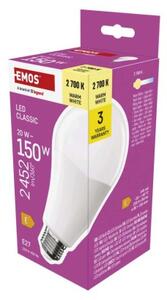 Emos lighting LED žárovka Classic A80 / E27 / 20 W (150 W) / 2452 lm / teplá bílá 1525733287
