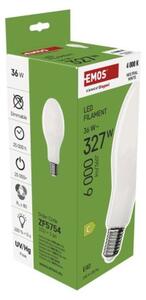 Emos lighting LED žárovka Filament ED90 / E40 / 36 W (327 W) / 6 000 lm / neutrální bílá 1525737401