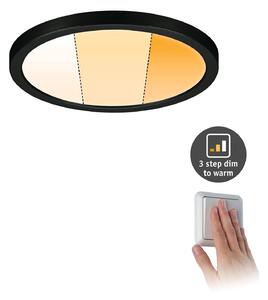 Paulmann Areo Panel dimtowarm kulatý černý Ø17,5cm