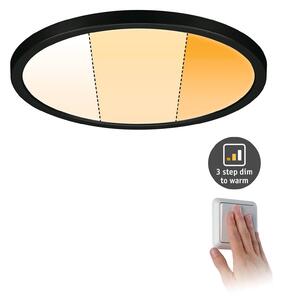 Paulmann Areo Panel dimtowarm kulatý černý Ø23cm