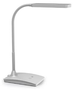 LED stolní lampa MAULpearly, CCT stmívatelná stříbrná