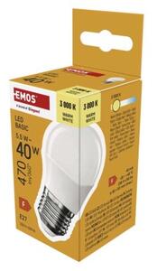 Emos lighting LED žárovka Basic Mini Globe / E27 / 5,5 W (40 W) / 470 lm / teplá bílá 1525743202