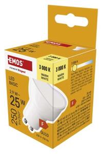Emos lighting LED žárovka Basic MR16 / GU10 / 2,9 W (25 W) / 250 lm / teplá bílá 1525730234