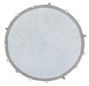 Hans Home | Pro zvířata: Pratelný koberec Bubbly Soft Blue kruh